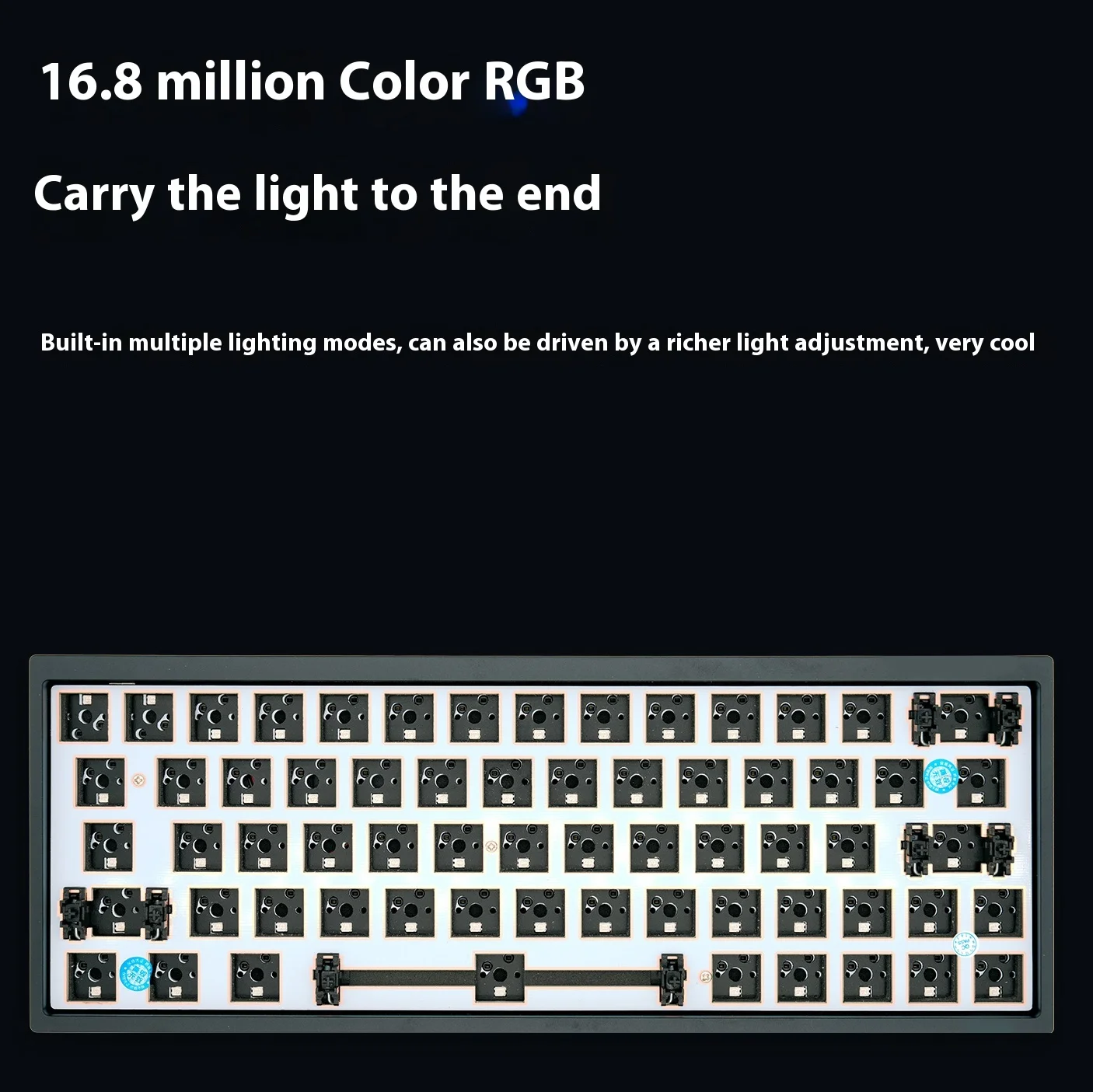 Sky GH60 64 Pro Mechanical Keyboard Aluminum Alloy Three Mode Hot Swap Customized Wireless Gaming Keyboard RGB Pc Gamer Office