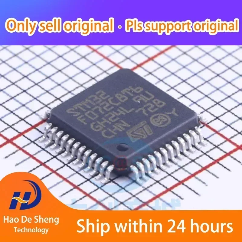 

10 шт./лот STM32F072C8T6 LQFP-48 ARM Cortex-M0 32 бит MCUNew оригинальный на складе
