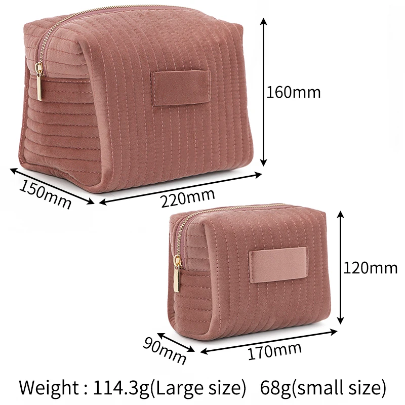 Makeup Bag Travel Cosmetic Bag, Puffy Padded Make Up Bags for Women Makeup Organizer Case, Wide-open Pouch Purse Travel Essenti