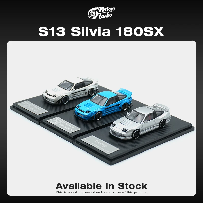 MT Em Estoque 1:64 Pandem Spirit Rei MIYABI S13 Silvia 180SX Diecast Diorama Modelo de Carro MicroTurbo