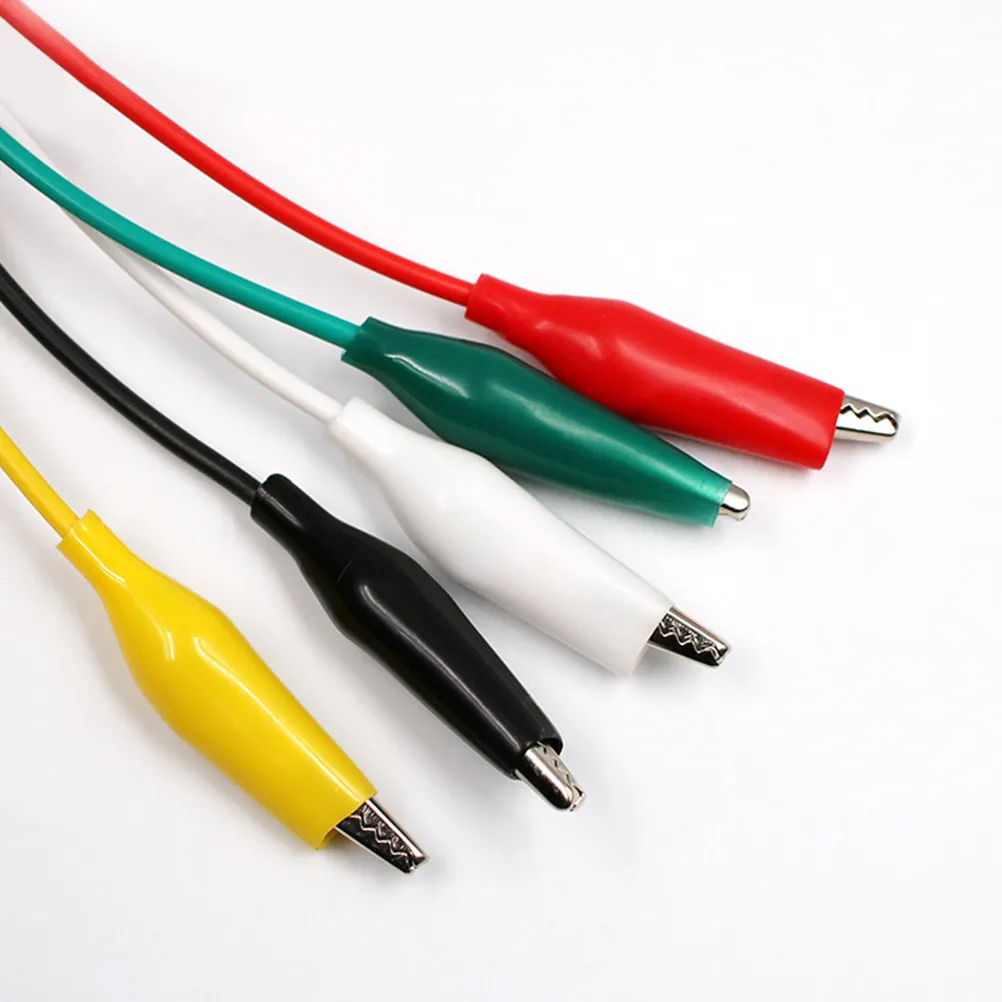 

60Pcs Alligator Clip Metal Electrical Clamp Plastic Boot Red Black Professional Circuit Testing Probe Auto Battery