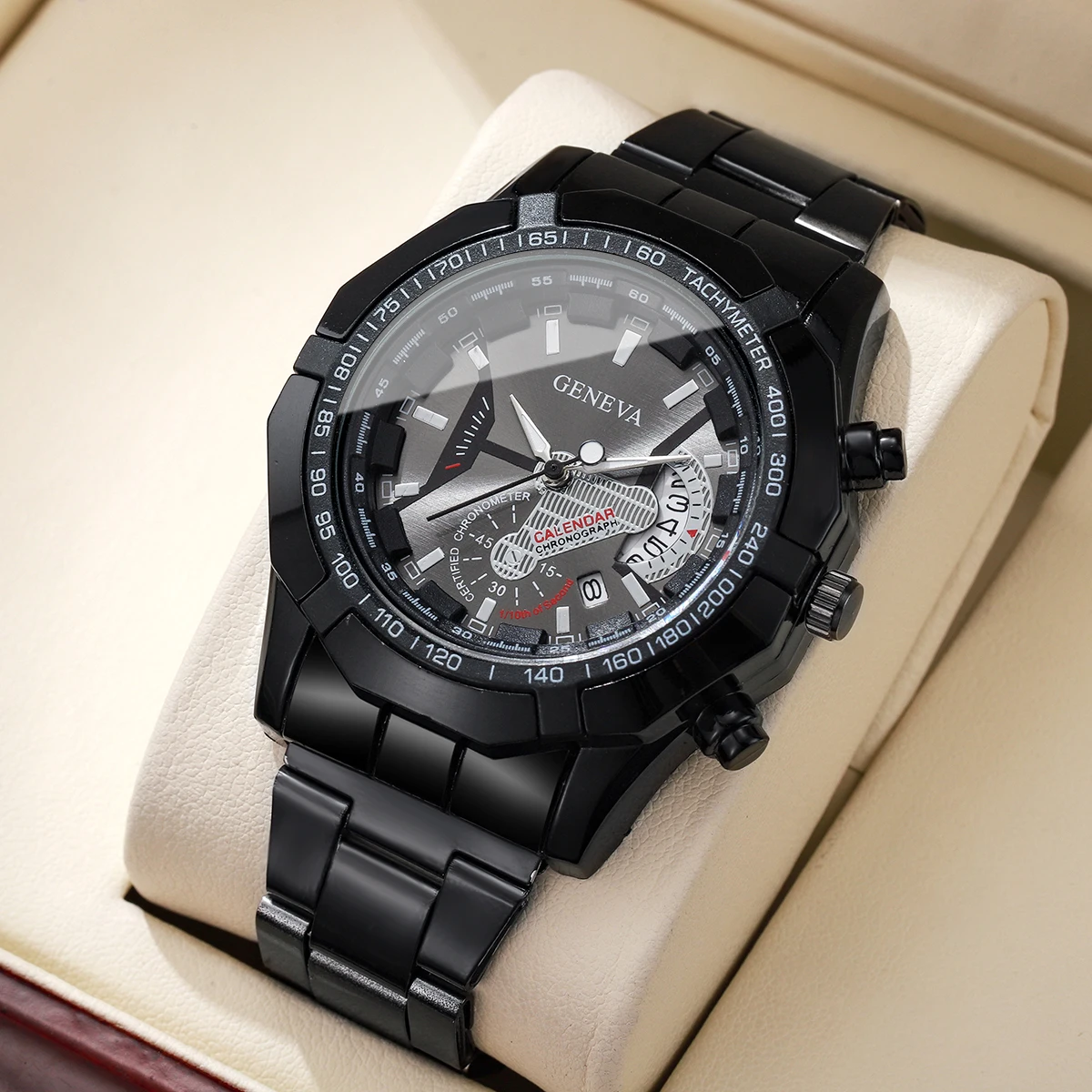 ساعات رجال الأعمال الفاخرة ذات الطلب الكبير، ساعة كوارتز بتقويم عصري للرجال، ساعة Reloj Hombre (بدون صندوق) #2