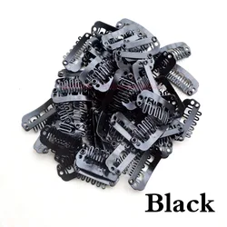 100Pcs 23mm Clips For Hair Extension Mini Clips Stainless Steel Clips Combs Snap Clip For Wig DIY Tools