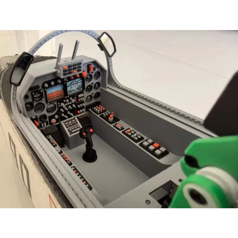 

FlyFans K-8 64mm EDF Jet Trainer Scale FPV Cockpit – FPV 3D Multicolor Printed Interior for RC Aircraft Model Upgrade