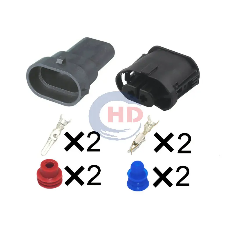 

1-20 sets 2pin Front Fog Lamp Plug HD028Y-2.8-11 1-1355668-2