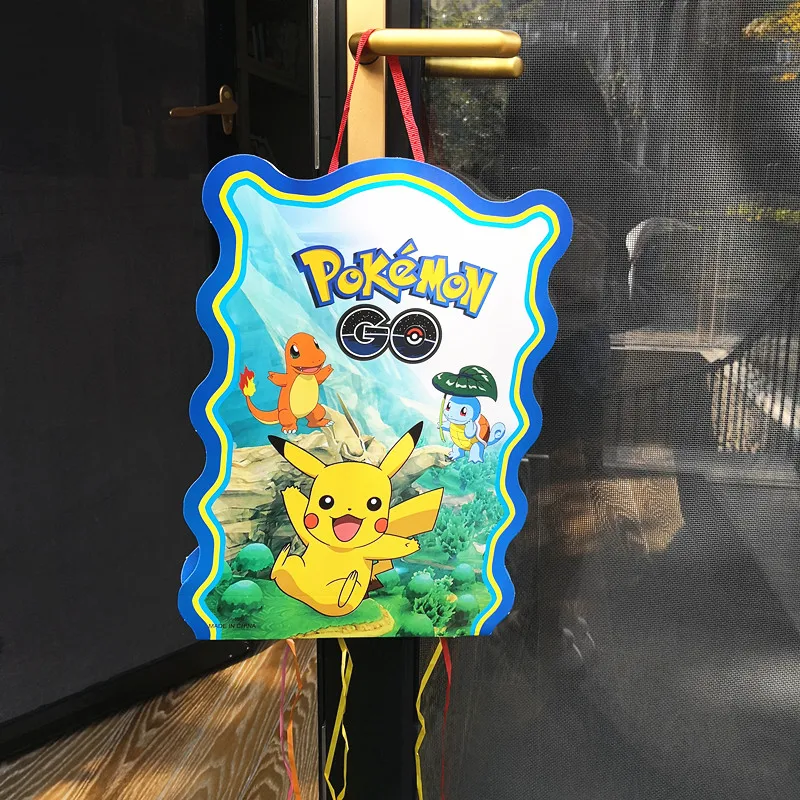 Juguete de fiesta de cumpleaños con temática de Pokémon, piñata, Kaiwai, Pikachu, recuerdos para niños, decoraciones para eventos, 1 unidad