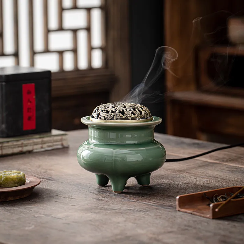 Luxury Seating Room Incense Burner Beautiful Modern Elegant Modern Incense Burner Vintage Quemador Wax Melts Home Fragrance