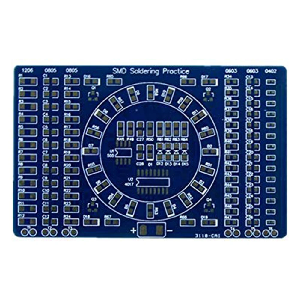 Rotating LED SMD NE555 Soldering Practice Board DIY Kit Fanny Skill Training DIY Kit Electronic PCB Board Module Suit