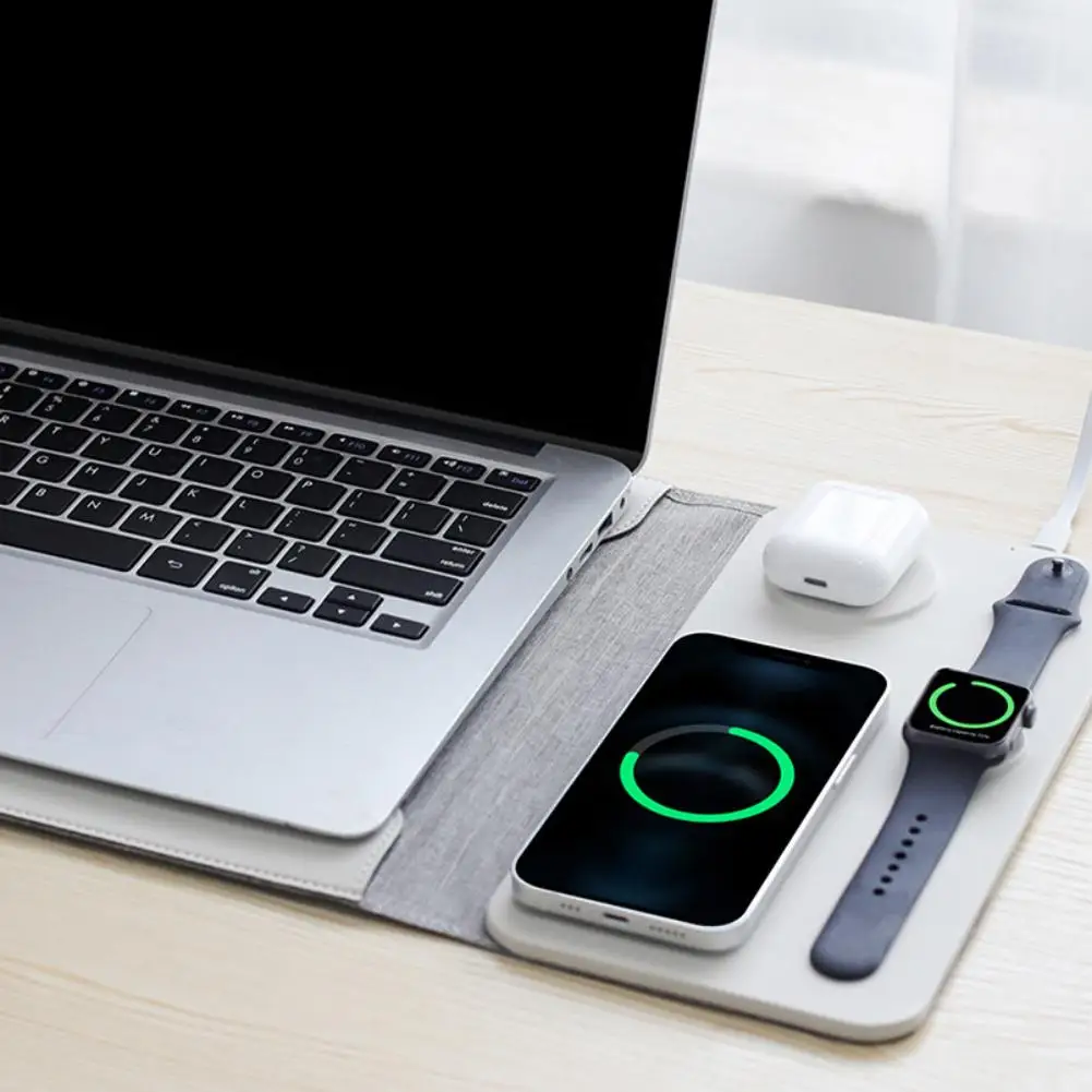 

Коврик для мыши с беспроводной зарядкой, чехол для ноутбука MacBook Pro/Air, сумка для ноутбука 13/14 дюймов