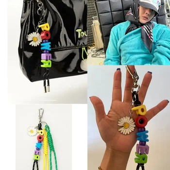 Kpop المعبود قوة حبل المنسوجة المفاتيح الحفل دعم ديزي قلادة ...