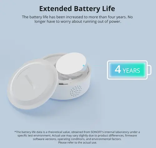 Imagen 2 del producto SONOFF SNZB 02P ZigBee Sensor inteligente de temperatura Detector de humedad termómetro aparatos para el hogar eWeLink Alexa asistente de Google Yandex
