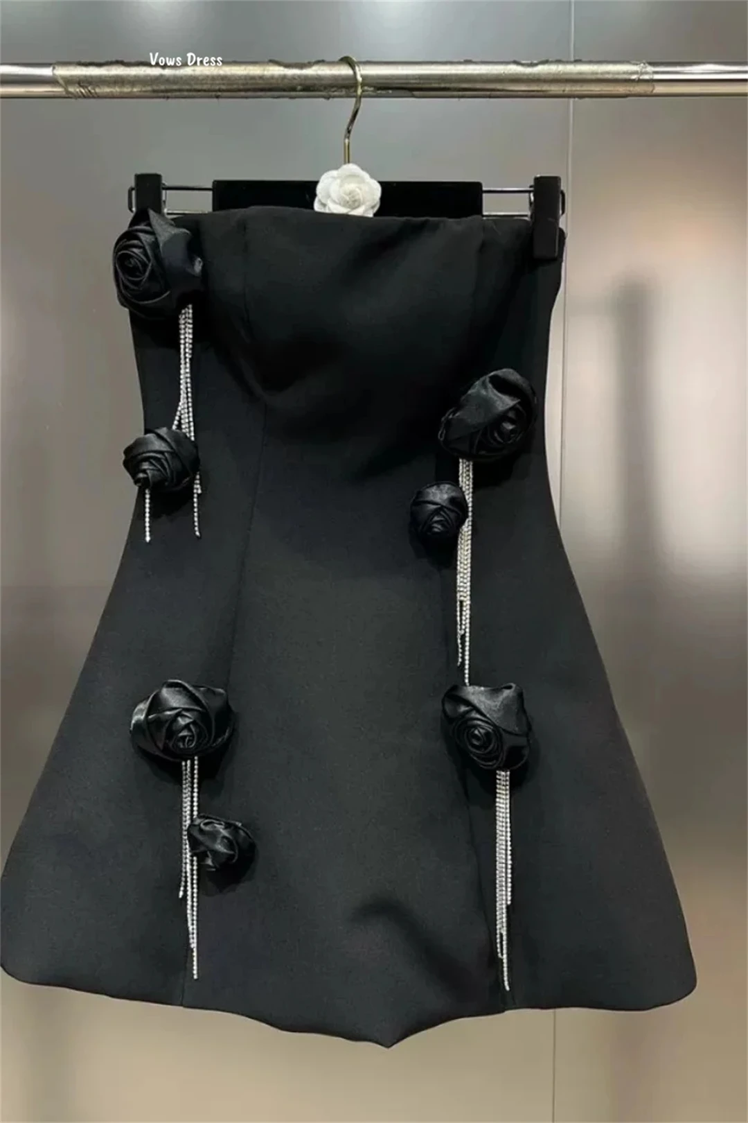 Vows Custom Made Wedding Evening Dress Woman Short Skirt Formal Dresses for Women Wedding PartyEmbroidered Wave Ball Gown Dress