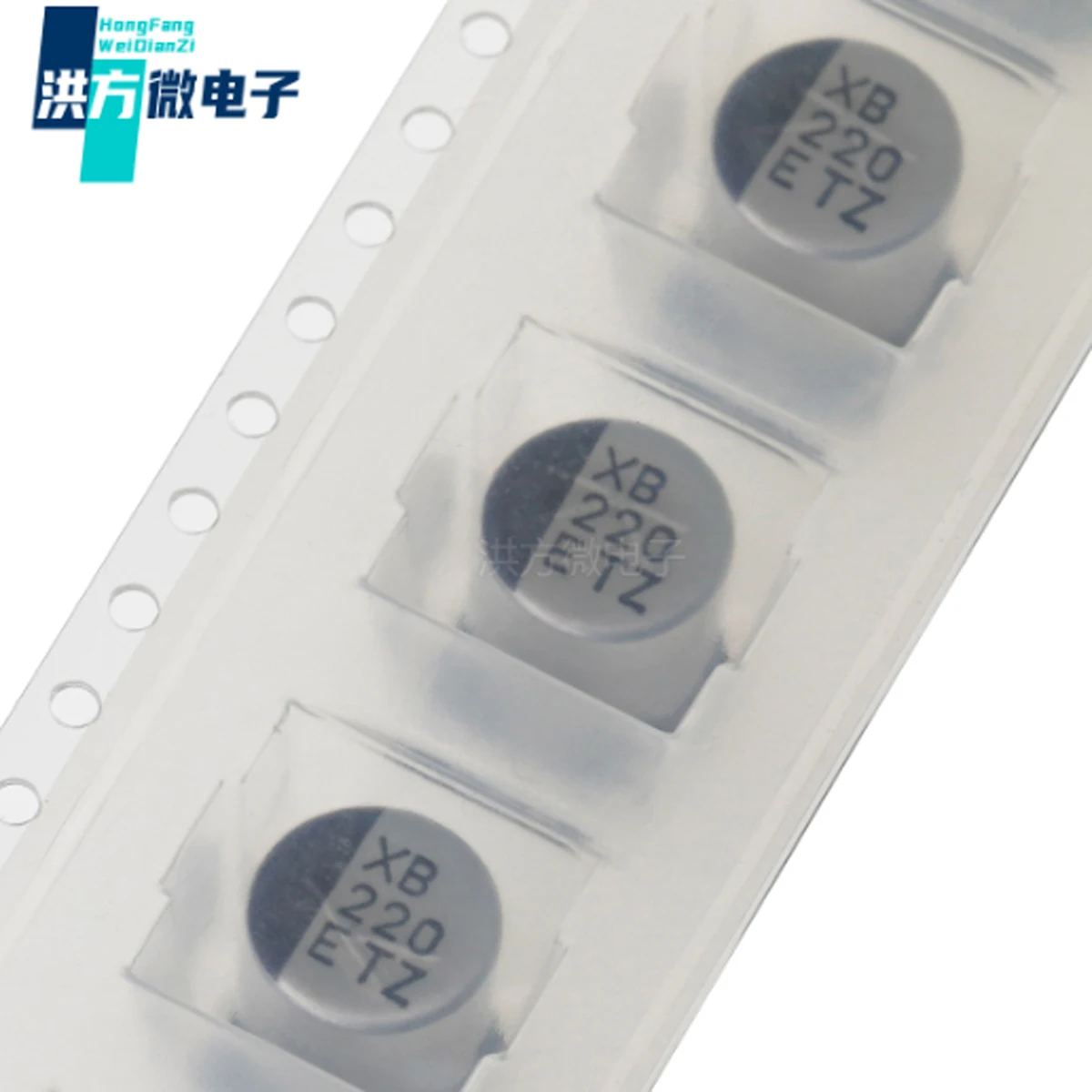 20 шт. оригинальные алюминиевые электролитические конденсаторы для поверхностного монтажа 25 В 220 мкФ ± 20% 600 мА при 100 кГц SMD, D8xL10,5 мм 25TZV220M8X10,5