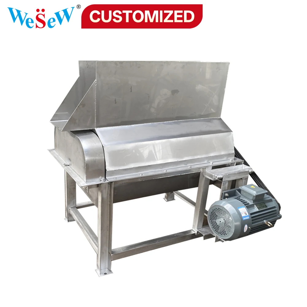 custom Commercial Stainless Steel Double‑roller Ice Crusher Automatic Large Ice Cube Crushing Machine Industrial Ice Breaker