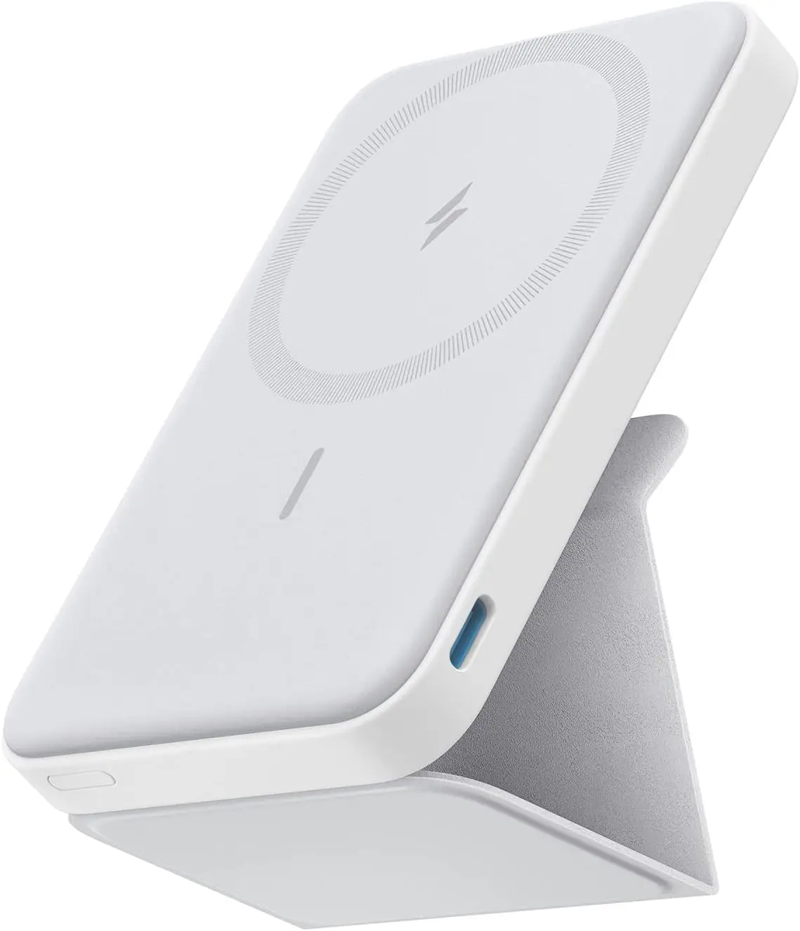 Anker 622 Magnetic Battery (MagGo), 5,000mAh Foldable Magnetic Wireless Portable Charger with Stand and USB-C Port (On the Side)
