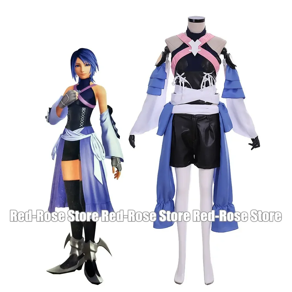 

Kingdom Hearts Birth By Sleep Aqua Косплей Костюм Хэллоуин Карнавальная Одежда Костюмы на заказ Наряды