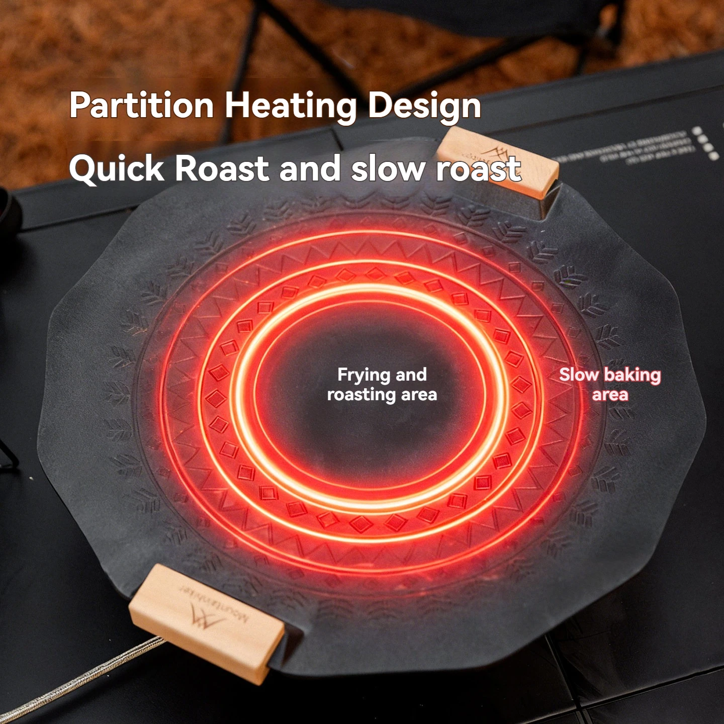 SZK497 SZK521 BBQ Grill Pan | Outdoor Barbecue & Camping Cookware | Non-Stick Iron Griddle for Korean BBQ & Home Grilling