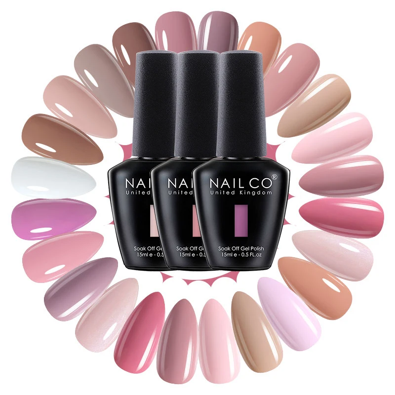 

NAILCO 15 мл гибридный гель-лак для ногтей Vernis полуперманентные эмали для ногтей гель-лак для УФ-розового телесного цвета замачиваемый маникюр