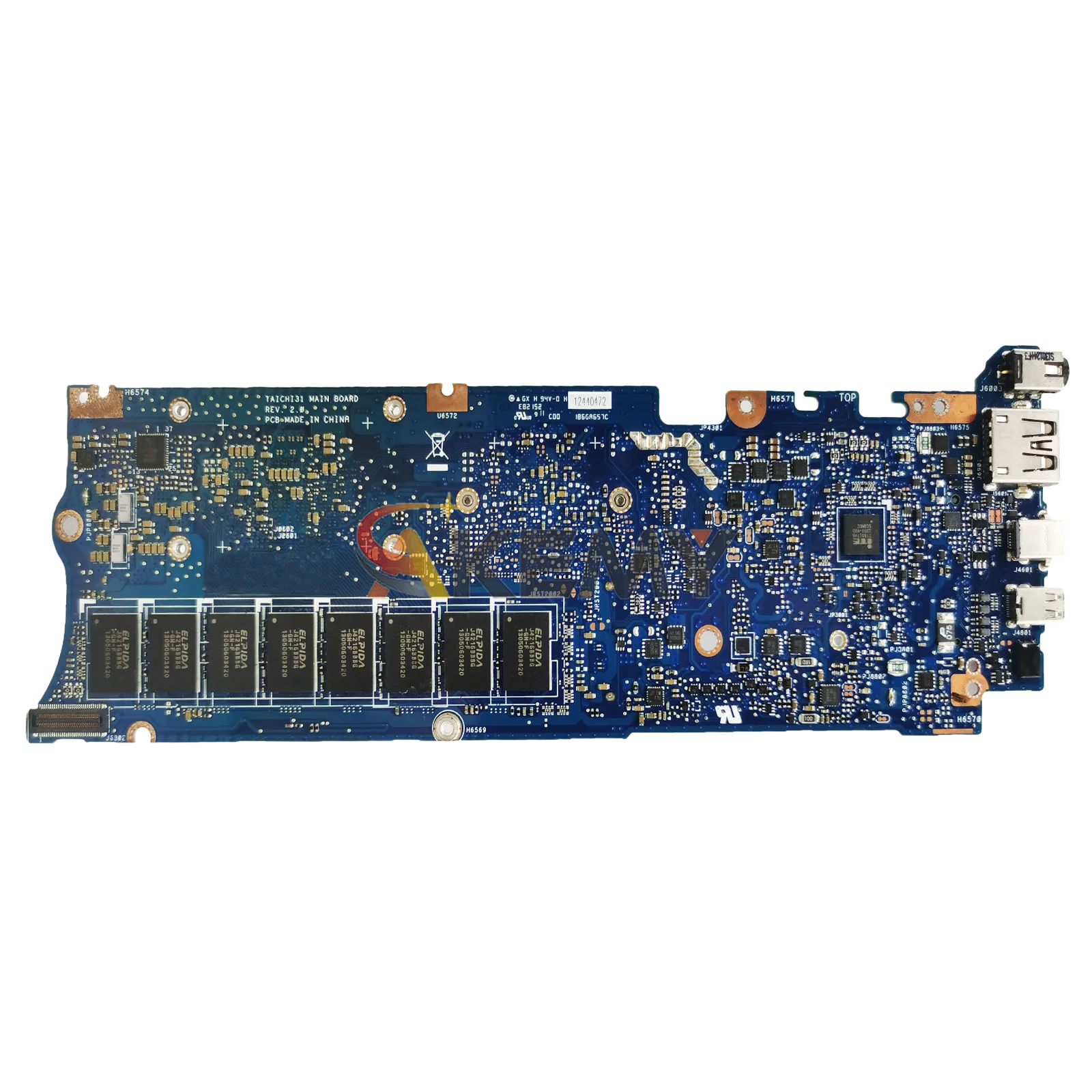 Placa-mãe para laptop TAICHI31 para ASUS ZenBook TAICHI TAICH31 TAICH21 Notebook Mainboard com CPU 100% testes OK envio rápido stk