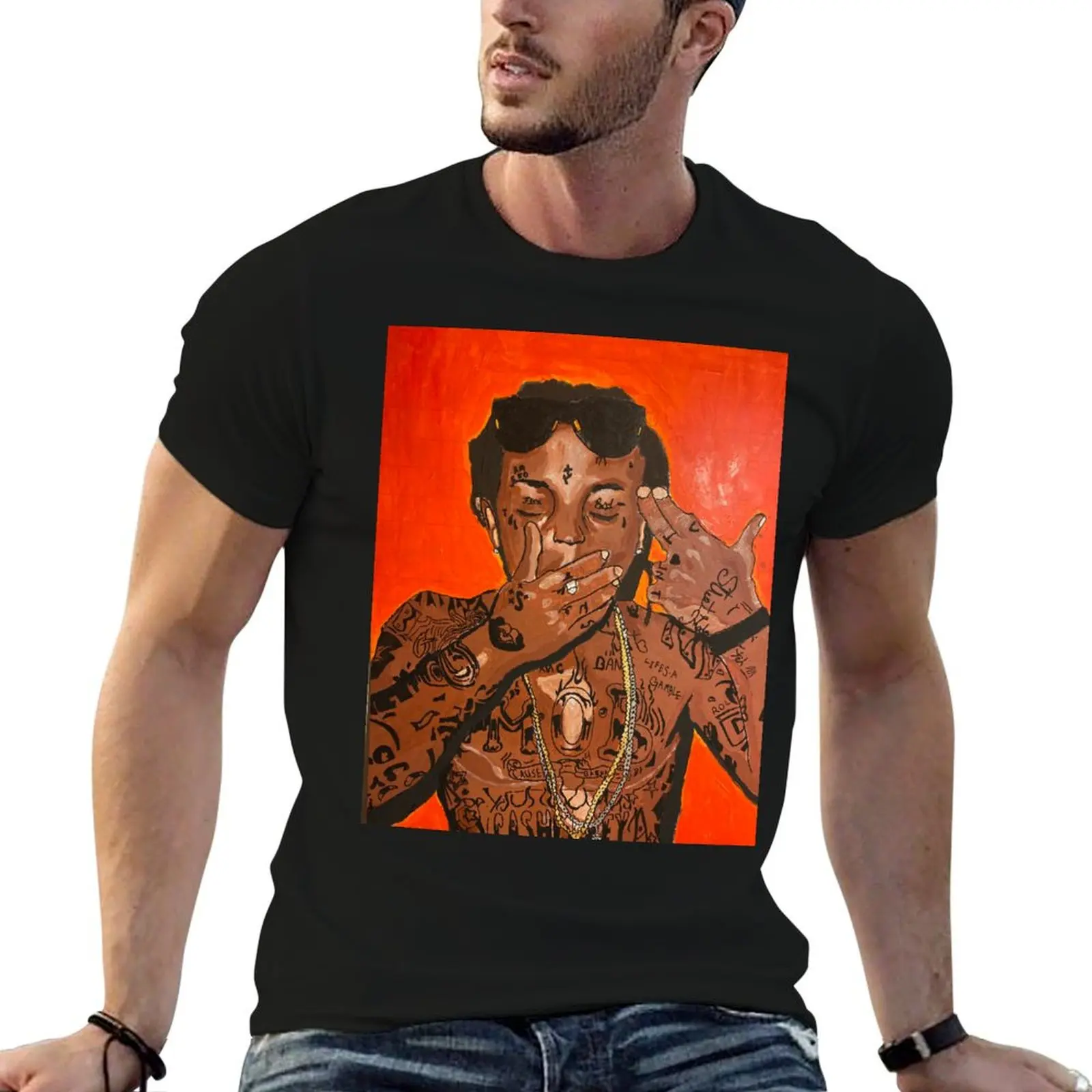 

shirt personalised tshirt t man Wayne Lil Painting T-Shirt
