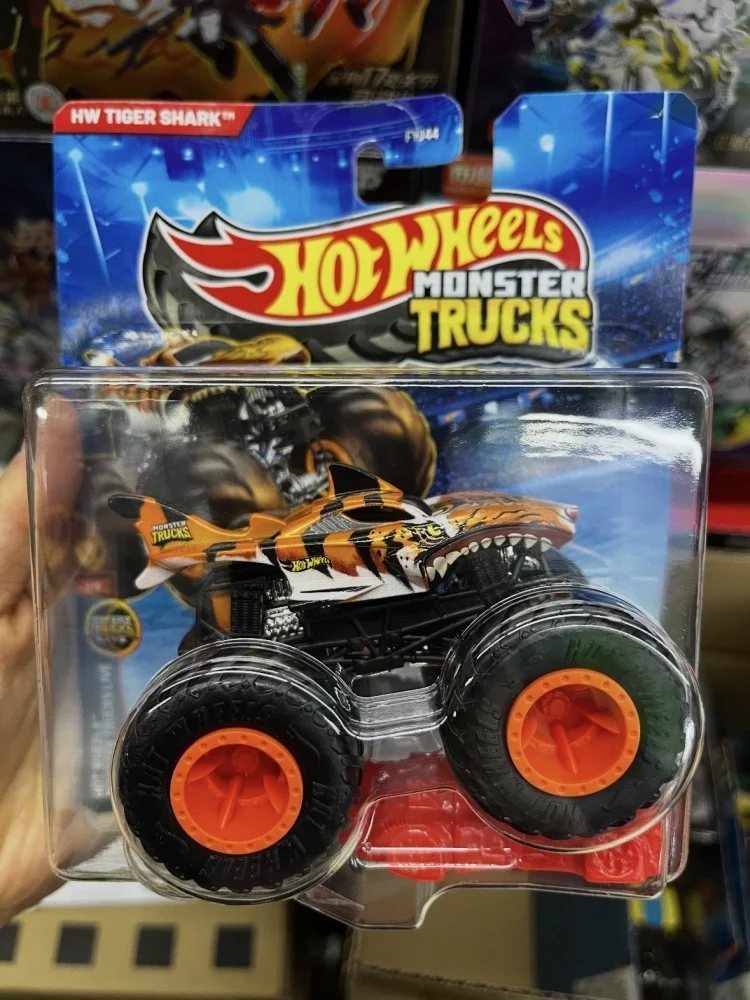 Hot Wheels Tiger Shark Diecast Alloy Monster Truck Off-Road Vehicle Model Racing Toy Collectible Decoration for Fans FYJ44 view 6