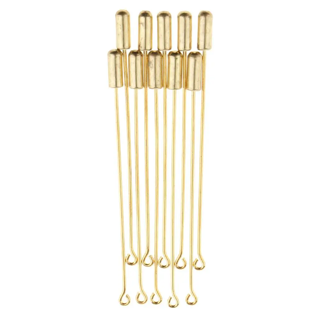 10 Piece 7.1cm Long Needle Plug Lapel Stick Hat Scarf Brooch Boutonniere Pin DIY Brooch Pin Pad accessories for jewelry making