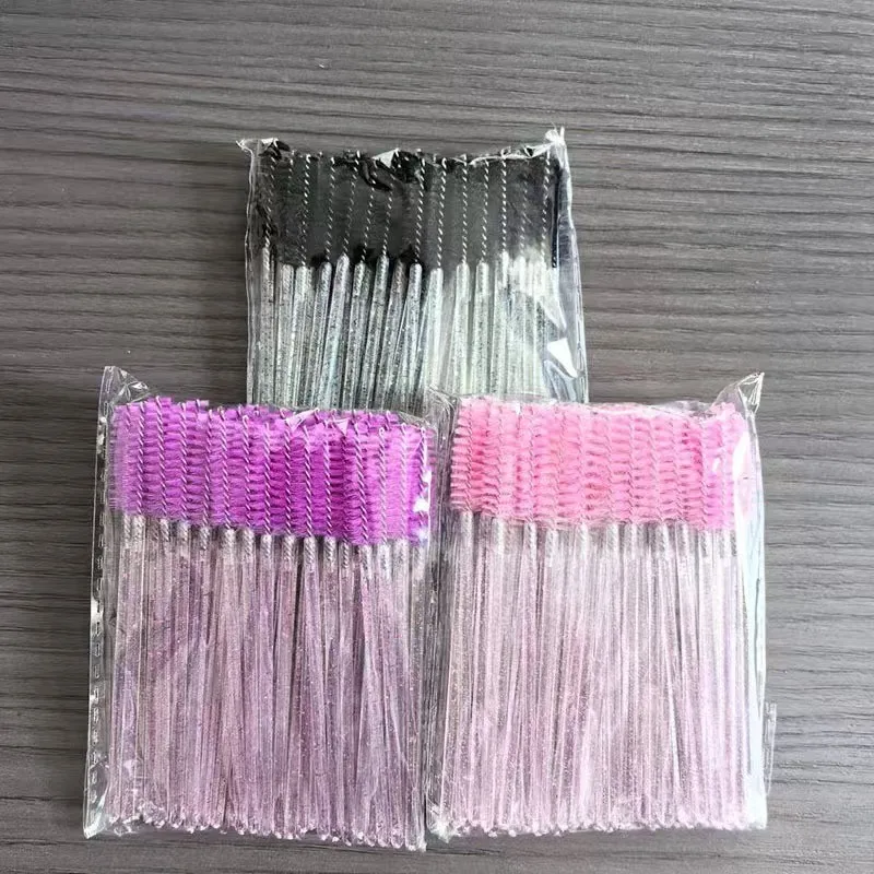 100Pcs Eyelash Extension Brushes Set Eyebrow Mascara Wands Applicator Spoolies Cosmetic Tools for Lashes Extensions Makeup Kit