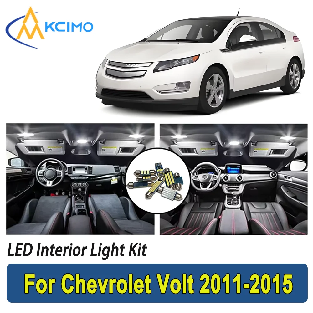 

New Light Bulb For Chevrolet Volt (2011-2015) Premium Bright LED Interior Dome Map Trunk Light Kit Car Led Lamps Canbus Lamps