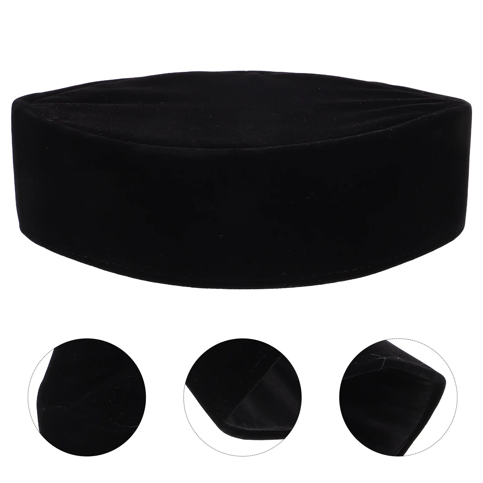

Soft Boat Hat For Men Islamic Prayer Cap Elegant Comfortable Beanie Skull Cap Durable Southeast Asian Style Worship Hat