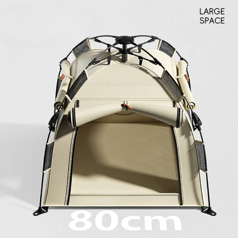 

Automatic Folding Dog Tent Semi-Enclosed Outdoor Shelter Large Breeds UV-Proof Camping Pet House Portable