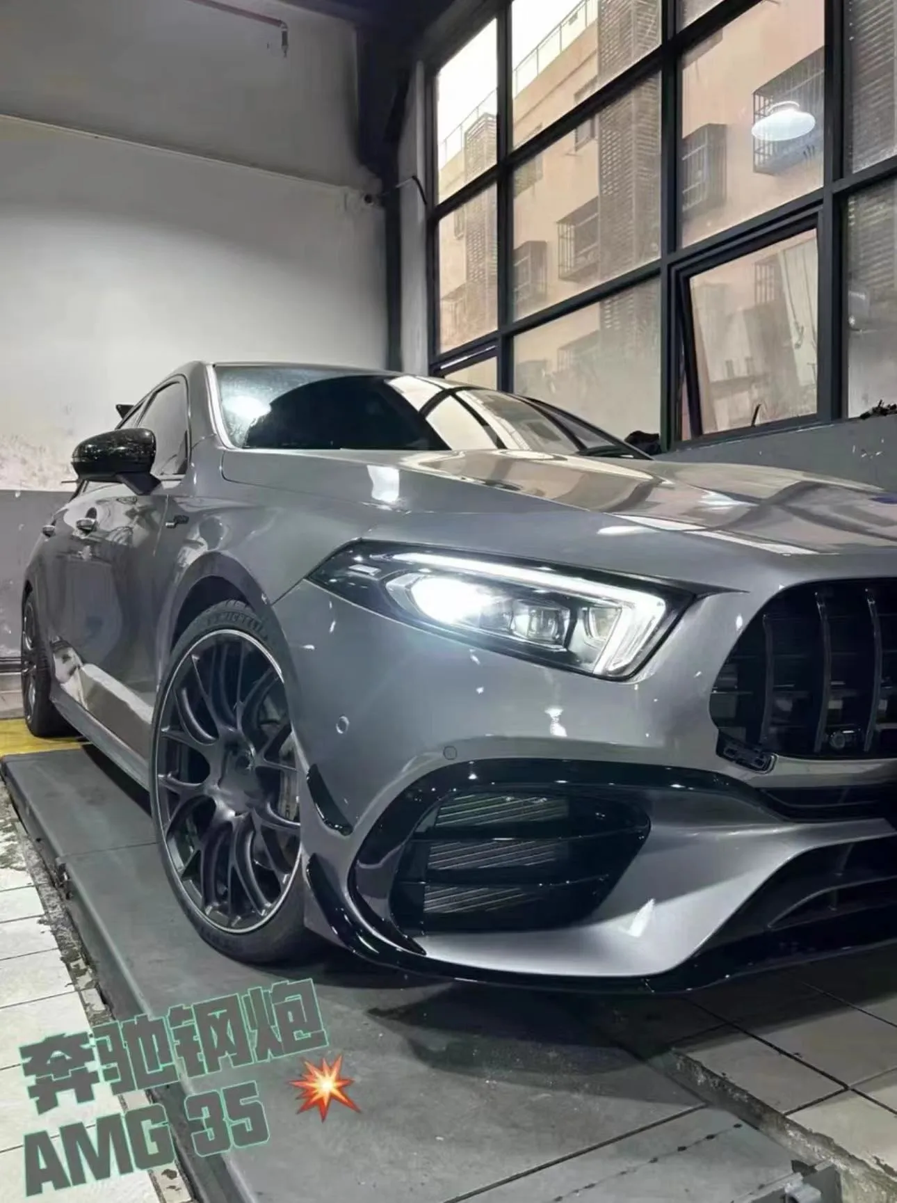 STLF Auto Parts Car Body Kit Upgrades the A45 S AMGs Style for Mercedess Benzs a Class W177 2019+ 5