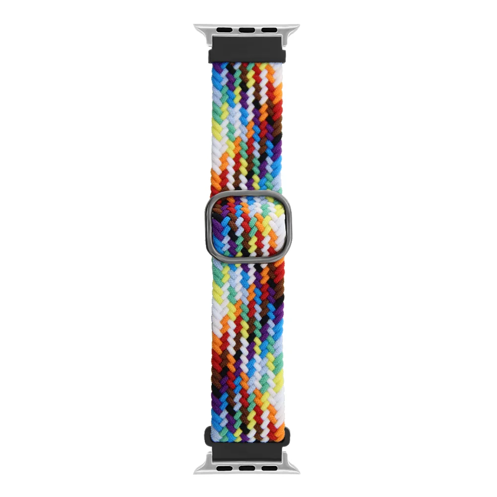 

Loop Nylon Watch Strap with Sliding Metal Buckle For Apple Watch 38 40 41mm & 42 44 45 49mm Quick Release Skin-friendly Band