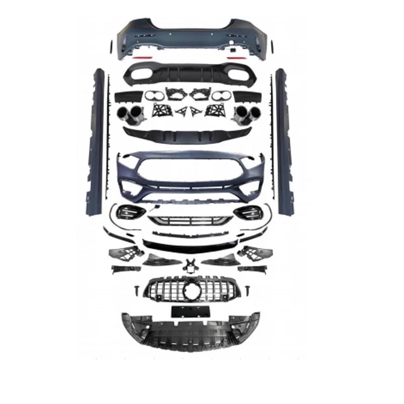 

Body Kit For Mercedes-Benz W177 A-class 2019-2025 Modified Front Rear Bumper Lip Radiator Grille Side Skirt Unpainted Surround