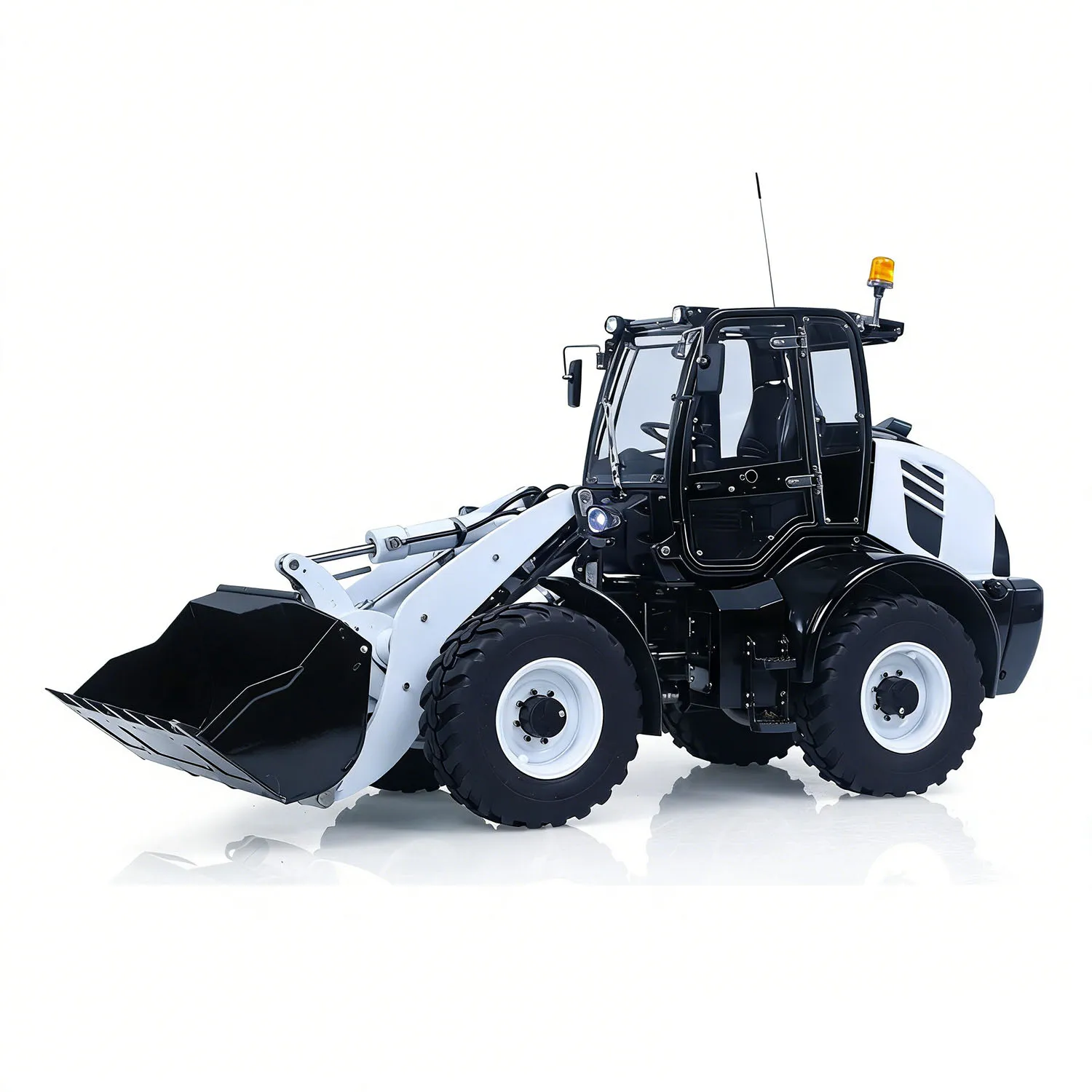 

Радиоуправляемый гидравлический погрузчик RTR 1/14 LESU, 4-канальный, 4WD, модель строительной техники с блокировкой оси, звуковой и световой системой, пультом Flysky ST8