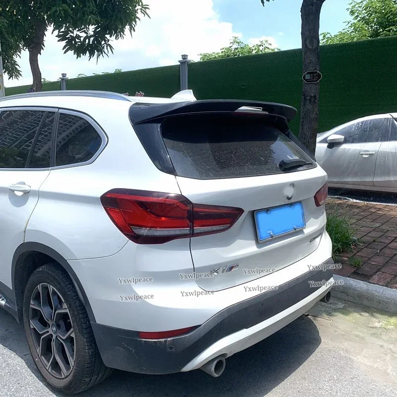 For BMW X1 F48 2017 2018 2019 2020 2021 Spoiler High Quality ABS Primer Color Trunk Lip Rear Roof Spoiler Wing Car Accessories