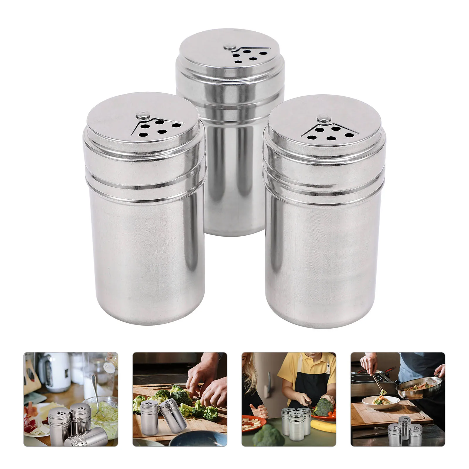

Condiment Jar Seasoning Toothpick Box Kitchen Spice Jars Shake Canister Multipurpose