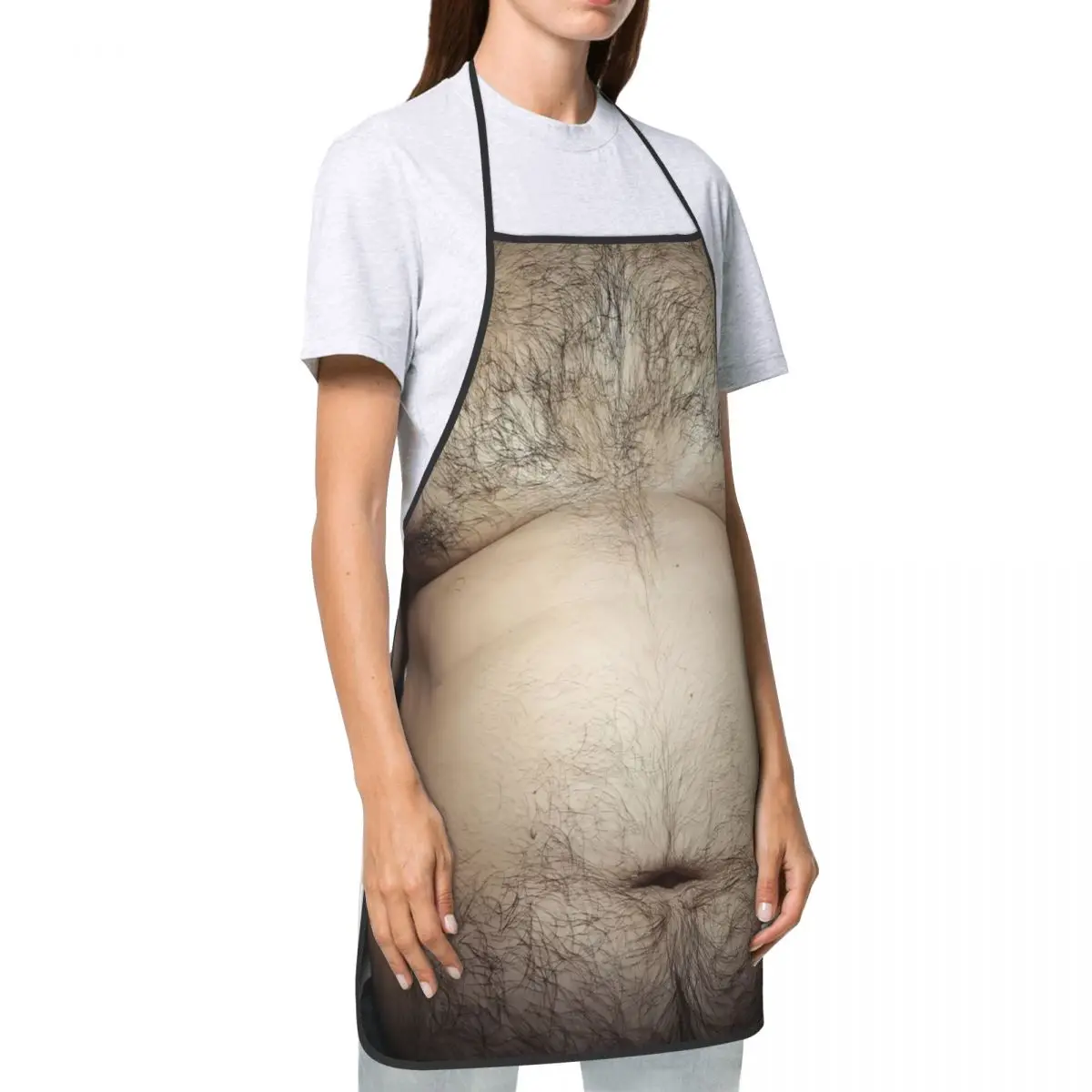 مخصص مضحك البيرة البطن المئزر للنساء الرجال للجنسين مريلة الطبخ المطبخ Tablier المطبخ الشيف البستنة #3