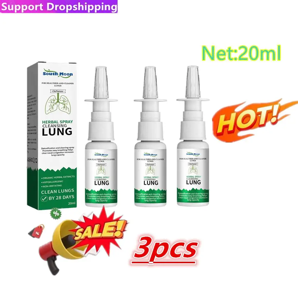 Tradicional Medical Herb Spray Nasal, Solução Anti Ronco, Parar Alívio do Ressono, Nariz Care, 3Pcs