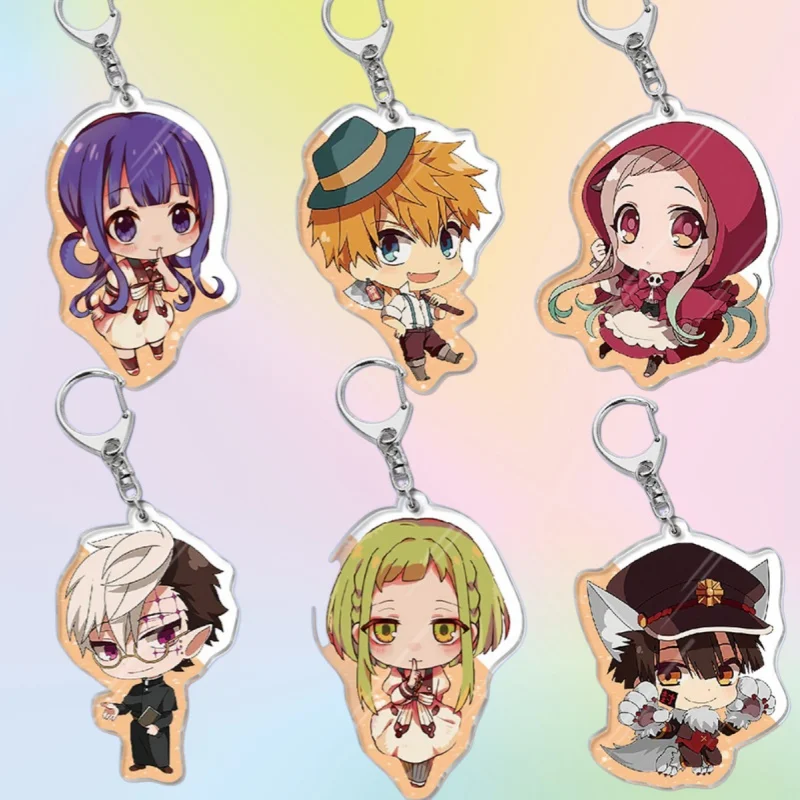 

Acrylic Keychain Fairy Tale Theme Style for Jibaku Shonen Hanako-Kun Nene Yashiro Hanako-Kun Anime Character Creative Pendant