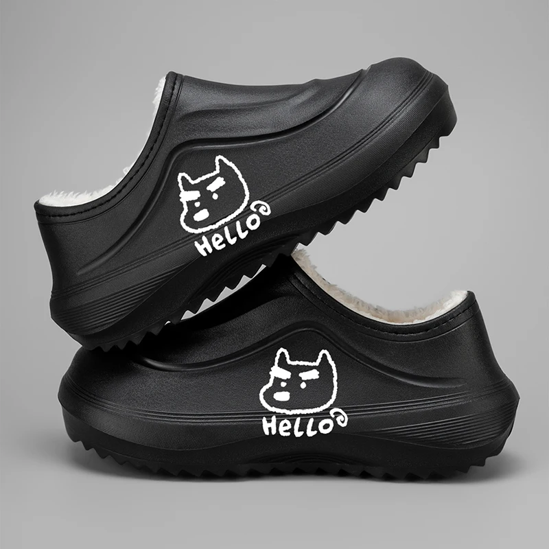 

YRZL Thermal Slippers for Men Non-Slip House Shoes Indoor Outdoor Lightweight Comfortable Winter Mens Thermal Slippers Non-Slip