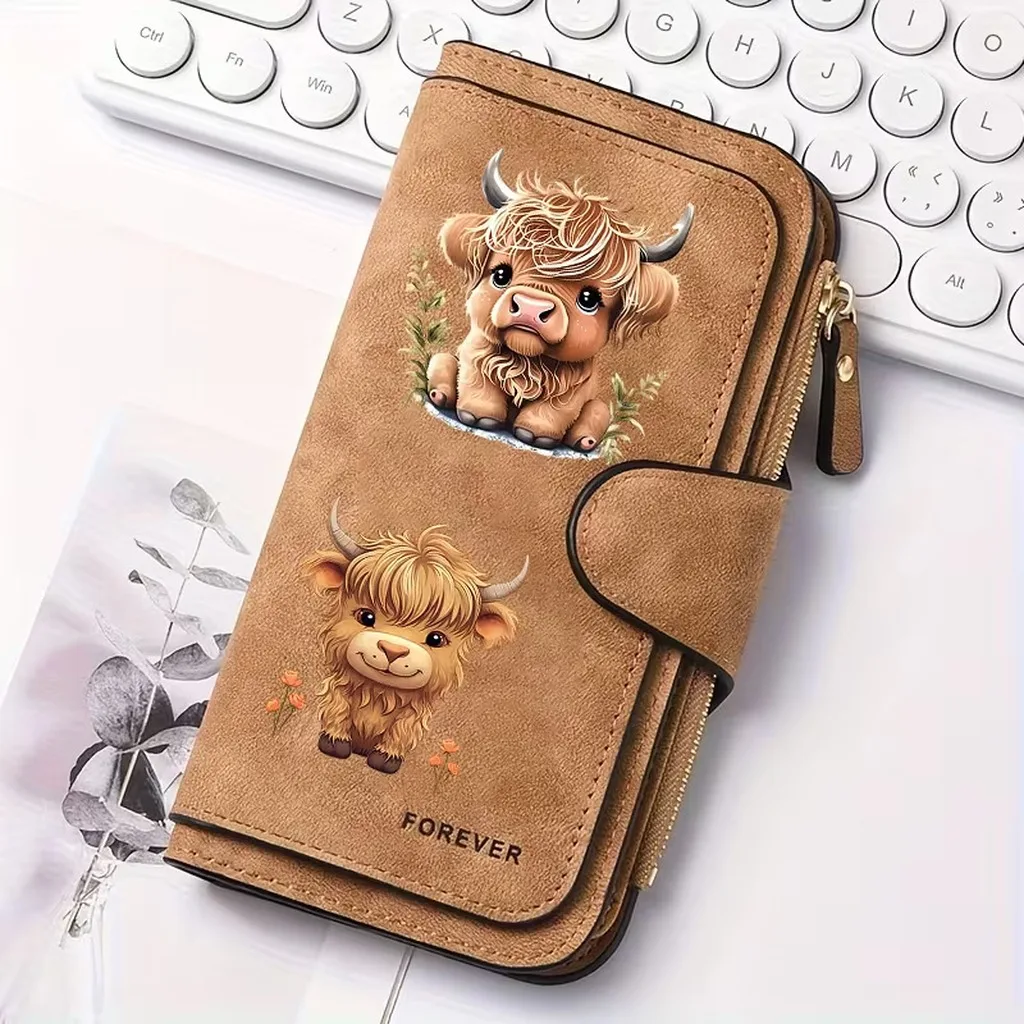 Flap Wallet 2d Printed Card Slot Wallet Women'S Wallet Cartoon For Gift For Family Everyday Styling Shopping