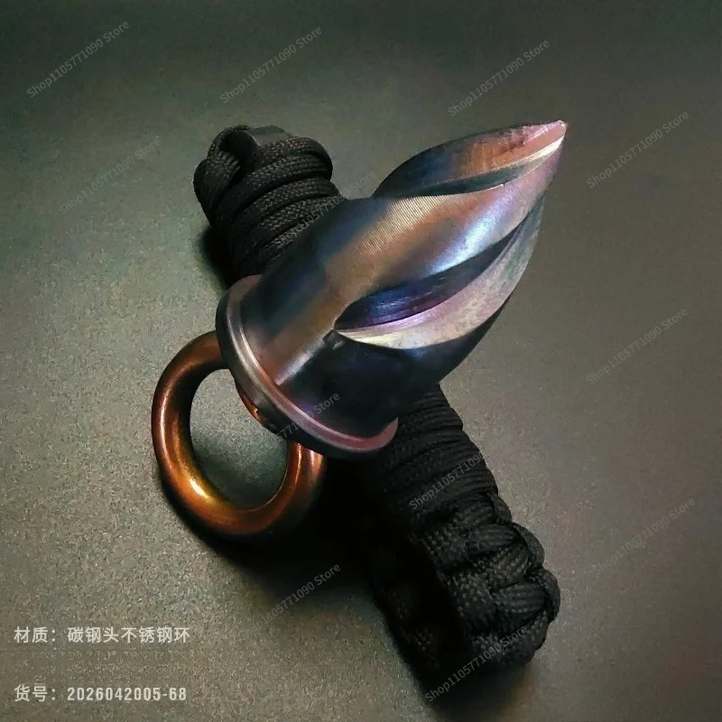 FOR Soft Bingzhai New Carbon Steel Meteor Hammer Bone Solid Integrated Outdoor Self-defense Portable Sleeve Hammer 2026041805