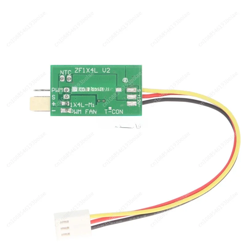 Single-channel DC 12V PWM four-wire fan Temperature control governor chassis Cabinet computer fan