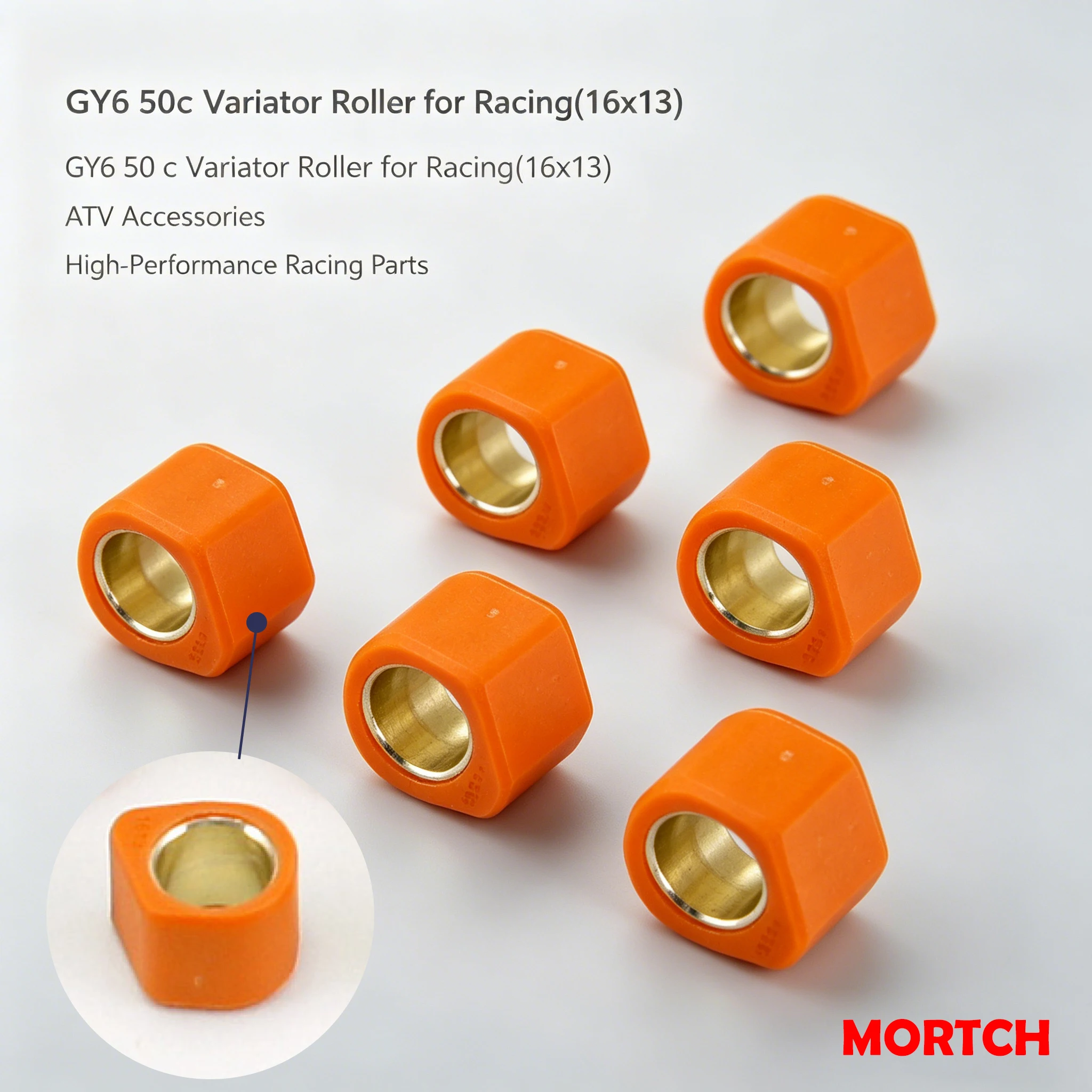 Roller Variator Racing 16x13 5g 5.5g 6g 6.5g 50-D4031 Untuk Mesin Skuter Moped Cina GY6 50cc 139QMB