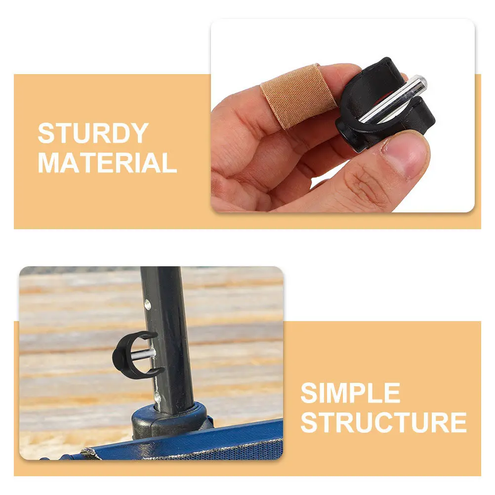 12Pcs Walking Stick Pin Locks C-Shape Clamp Replacement Parts for Canes Crutches Walker Accessories Strong Fastening Outdoor