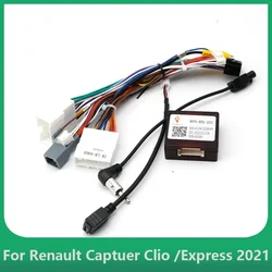 16 Pin Canbus box Adaptor RP5-RN-101 For Renault Captuer Clio /Express 2021 With Wiring Harness Cable Android Car Radio