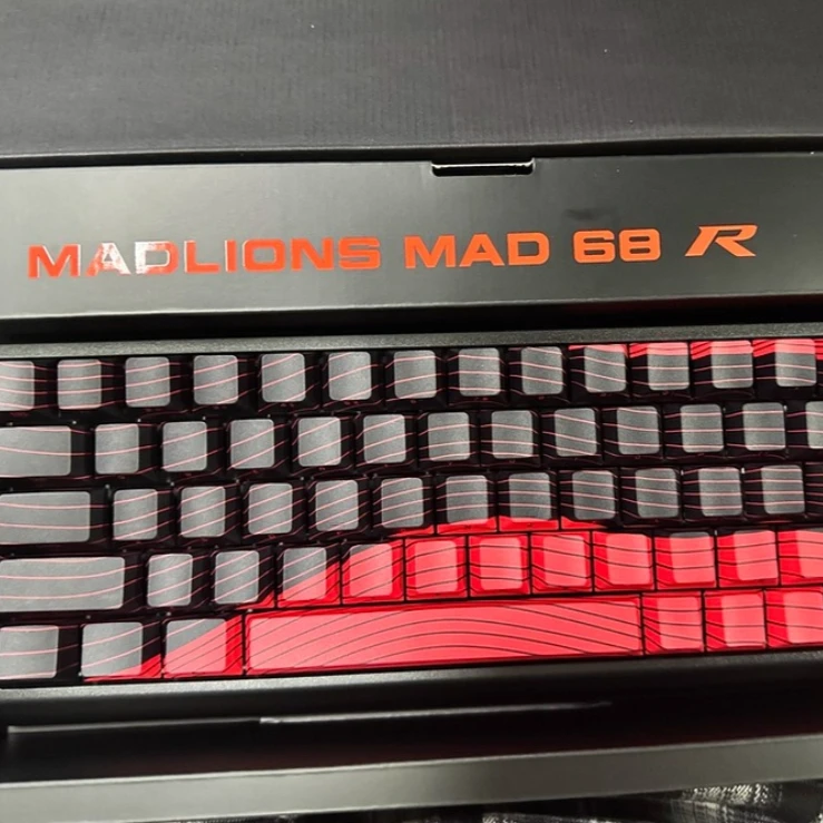 

Проводная клавиатура MADLIONS MAD 68R Performance Edition, эргономичная прозрачная клавиатура с низкой задержкой для киберспорта, геймера, аксессуары для ноутбука