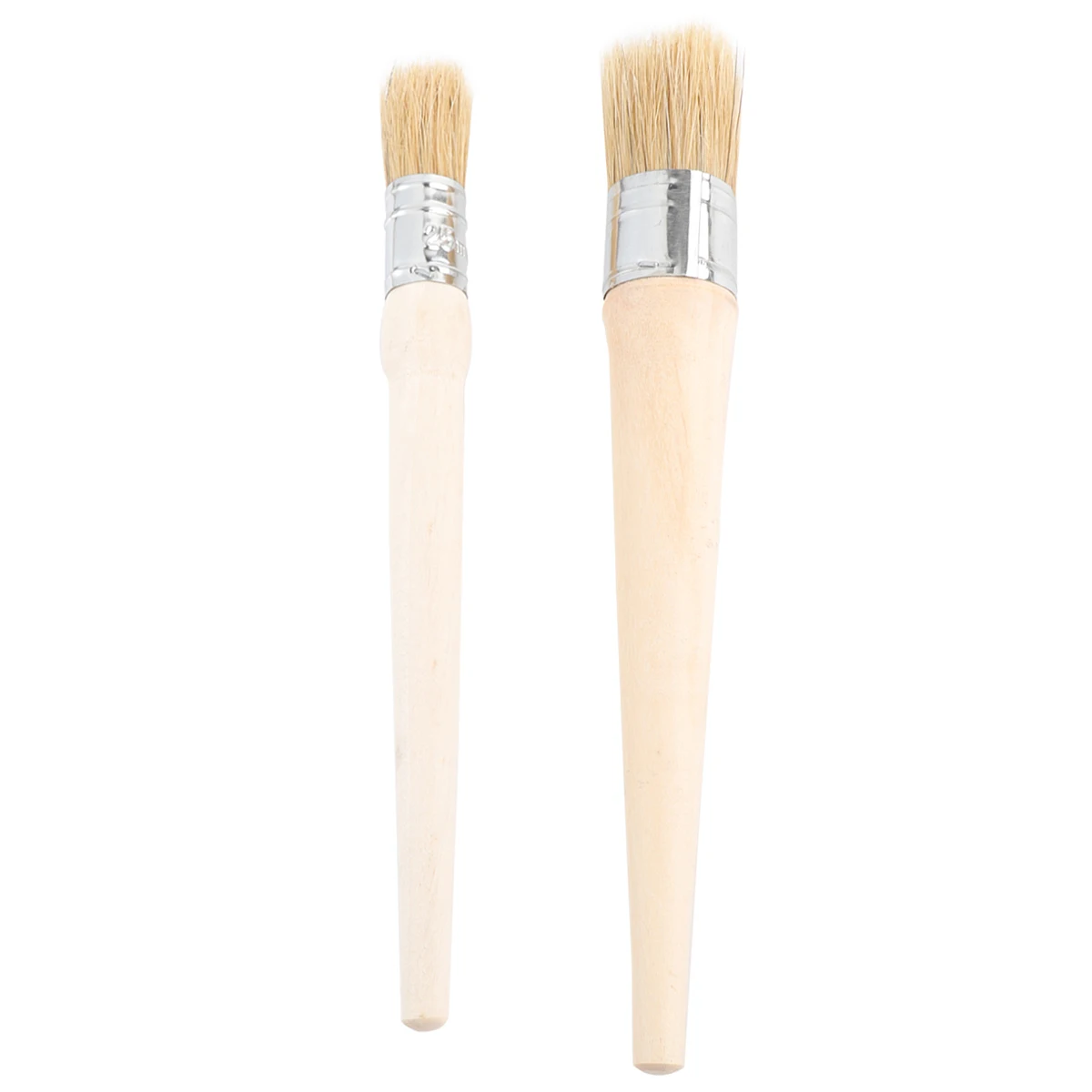 

2 Pcs Paint Brush Chalk Tool Brushes Round Painting Bristles Furniture Paintbrush