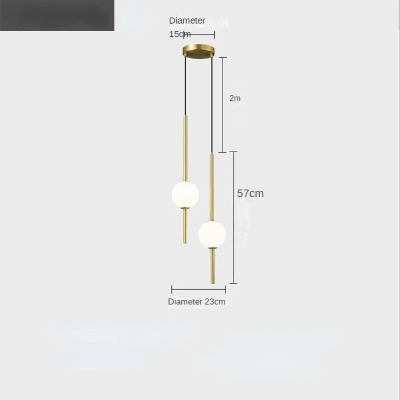 Imagem -06 - Longo Led Luz Pendente para Quarto e Hotel Lâmpada Pendurada Cabeceira e Banheiro Suspensão Droplight Lustres Modernos do Teto