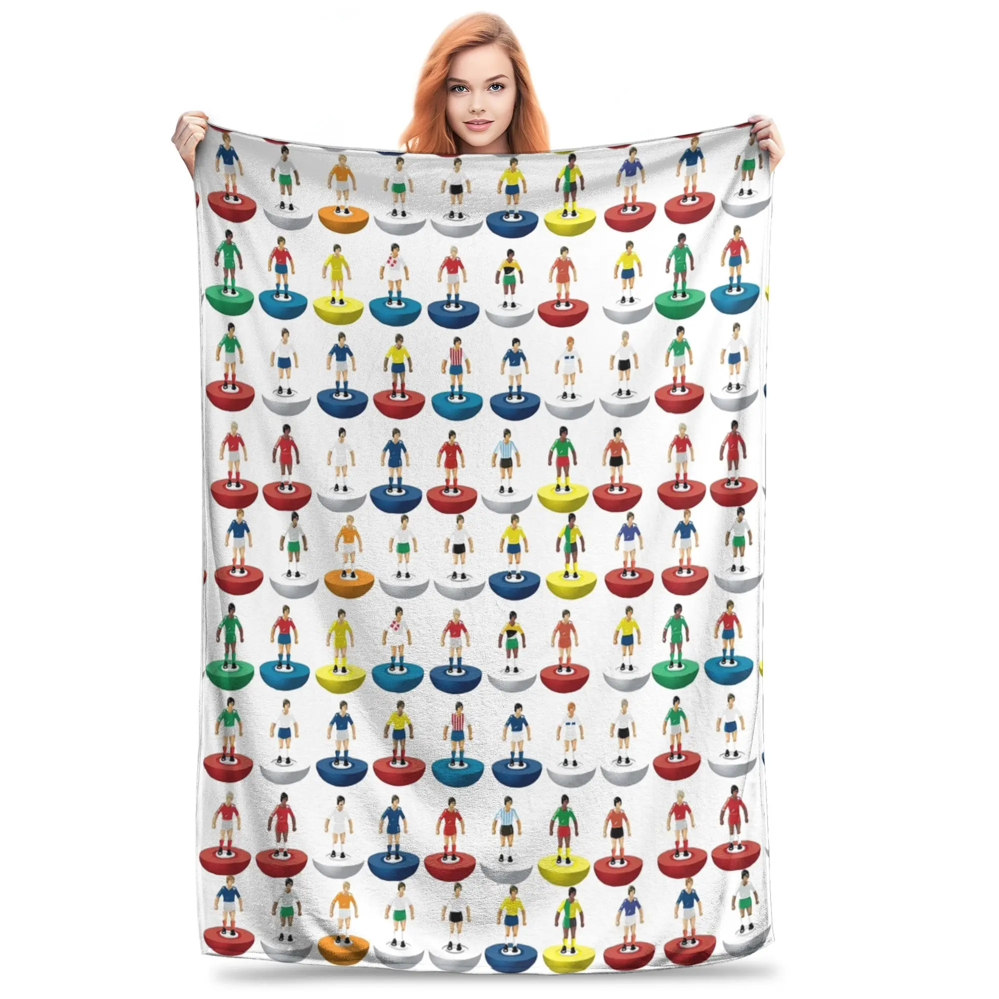 World Subbuteo players Blanket Soft Warm Flannel Throw Blanket Cover for Bed Living room Picnic Travel Home Sofa